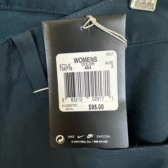 NWT Nike women’s golf pants Dri Fit Navy size 2 - Picture 3 of 4